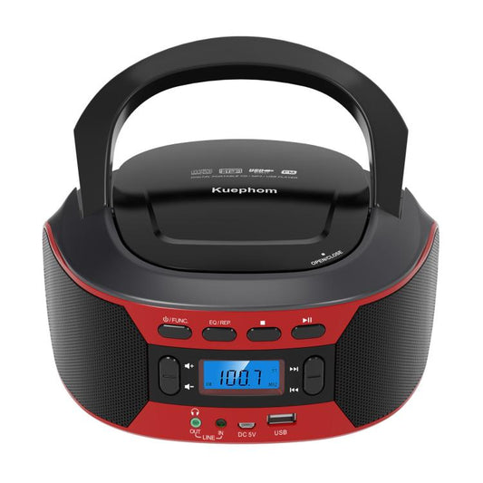 Kuephom W17 Portable Home CD Music Walkman FM Bluetooth Player