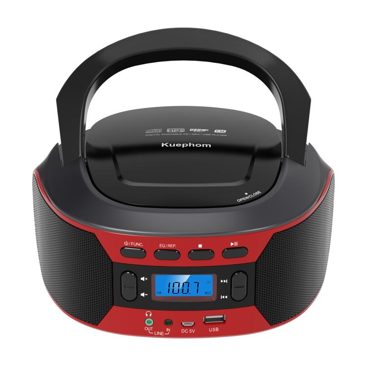 Kuephom W17 Portable Home CD Music Walkman FM Bluetooth Player