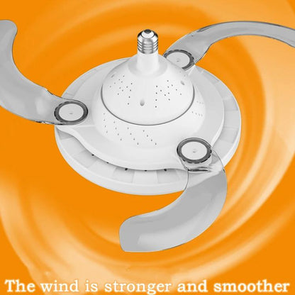 22.5-inch Invisible Blade Ceiling Fan Light with E27 Socket Dimmable LED, 3 Color Temperatures, 3 Speeds, 2H/4H Time, Invisible Blade