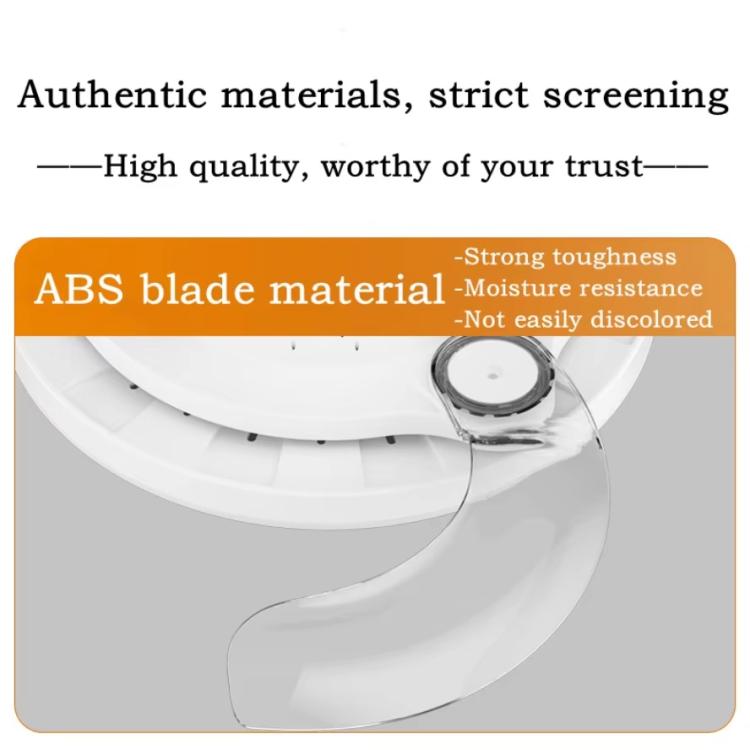 22.5-inch Invisible Blade Ceiling Fan Light with E27 Socket Dimmable LED, 3 Color Temperatures, 3 Speeds, 2H/4H Time, Invisible Blade