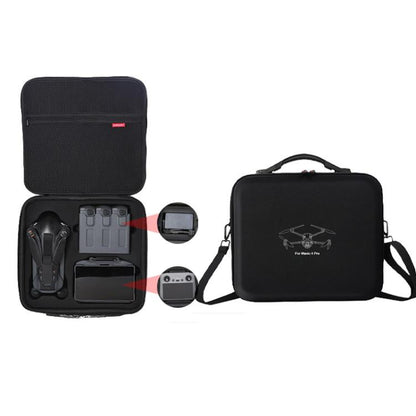 حقيبة حمل متينة من البولي يوريثان لطائرة DJI Mavic 4 Pro Fly More Combo / Creator Combo، حقيبة كتف متقاطعة متينة من البولي يوريثان، حقيبة كتف سوداء، حقيبة كتف رمادية