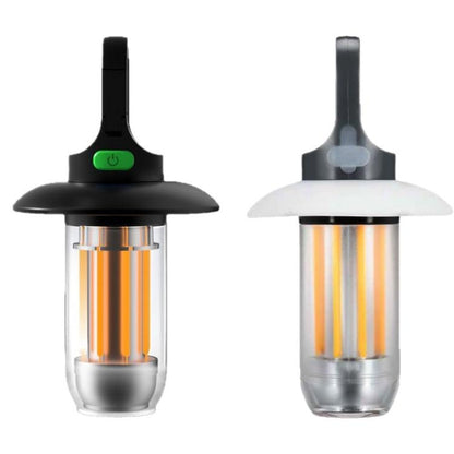 Rechargeable Dual Light Source Camping Lantern & Flashlight Warm/White Portable Outdoor Light, 8 Tungsten Filaments, 4 Tungsten Filaments