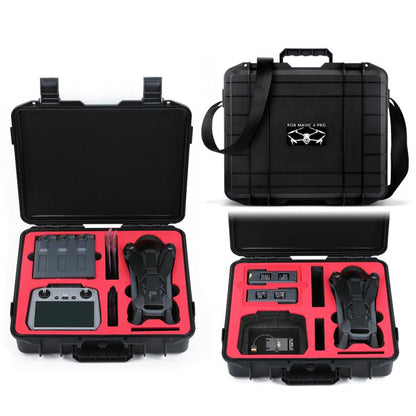 حقيبة تخزين EVA مقاومة للصدمات مع حزام كتف لطائرة DJI Mavic 4 Pro Fly More Combo RC 2 المقاومة للانفجار