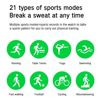 Blood Oxygen / Sleep / Heart Rate Health Monitoring Smart Watch Square Sports Double Strap Watch