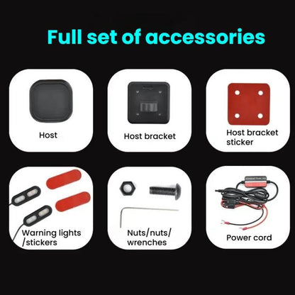 24GHz Motorcycle 30-Meter Blind Spot Radar Detection System Lane Change Assist  for Safe Riding