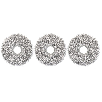 For ECOVACS Deebot T30 Pro / MAX Auto Sweeper Accessories, 4pcs Side Brushes, Roller Brush, 3pcs White Wave Wipes, 3pcs Gray Wave Wipes, 3pcs White Wipes, 3pcs Chenille Wipes, 3pcs Dust Bag