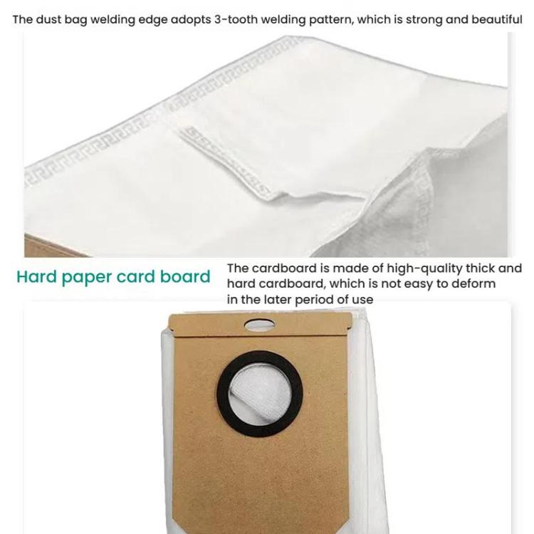 For Eufy L50 / L60 2pcs Dust Collecting Bags Nonwoven Filter Trash Bags, Dust Bag