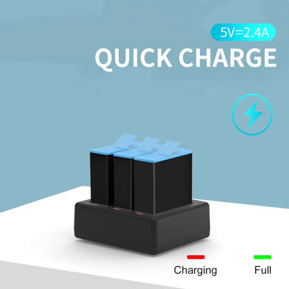 For GoPro HERO13 Black TELESIN 3 Slots Charging Base Action Camera Accessories, Charging Base