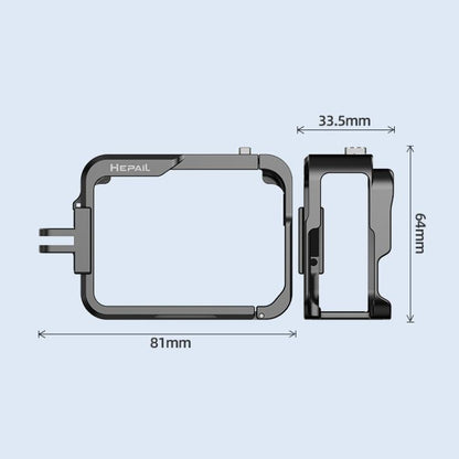 Metal Rabbit Cage Camera Frame Accessories, For Insta360 Ace HEPAIL AC-25, For Insta360 Ace Pro HEPAIL AC-26