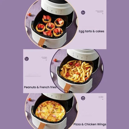 8L Air Fryer Household Multi-Function Large Capacity Oil-Free Electric Fryer, White EU Plug, White US Plug, White UK Plug, Black EU Plug, Black US Plug, Black UK Plug
