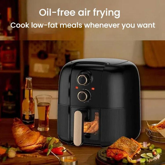 10L Large Capacity Air Fryer Multifunctional Electric Fryer French Fry Maker, EU Plug, Dual-control Mechanical Non-visible, Dual-control Mechanical Visible, Touch-control Visible