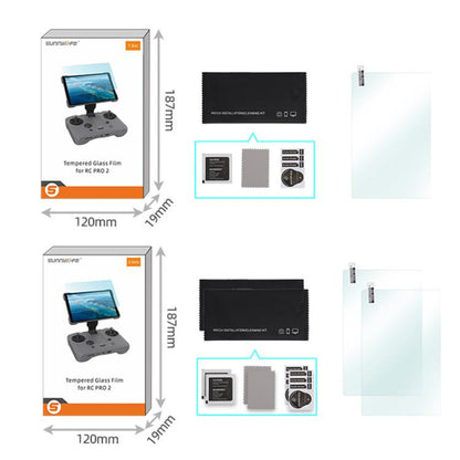For DJI RC PRO 2 / Mavic 4 Pro Tempered Glass Screen Protector Explosion-proof Protective Film, Sunnylife BHM01, Sunnylife BHM02 2pcs