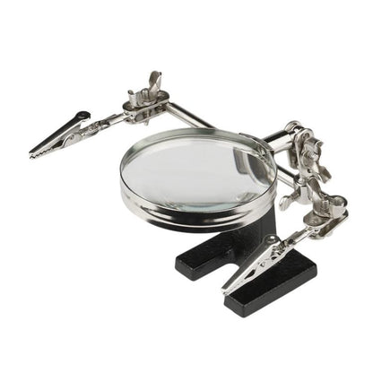 60mm Magnifying Glass With Auxiliary Clamp Soldering Iron Repair Circuit Board Desktop Magnifying Glass