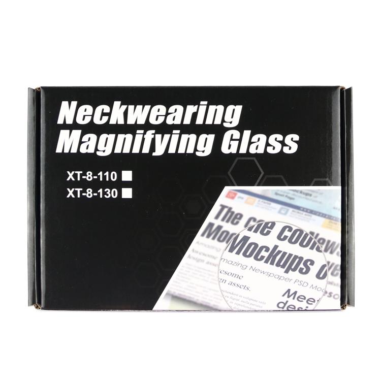 5/10X Desktop Neck-Hanging Dual-Use Reading Magnifier HD Foldable Magnifier For Elderly People Reading