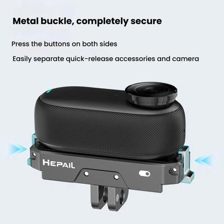 لـ Insta360 GO 3 / 3S HEPAIL AC69 قاعدة شحن سريعة الفك من سبائك الألومنيوم، AC69