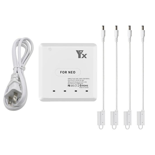 For DJI Neo Drone YX 4-port Battery Charger Charging Hub, US Plug, EU Plug, UK Plug, AU Plug