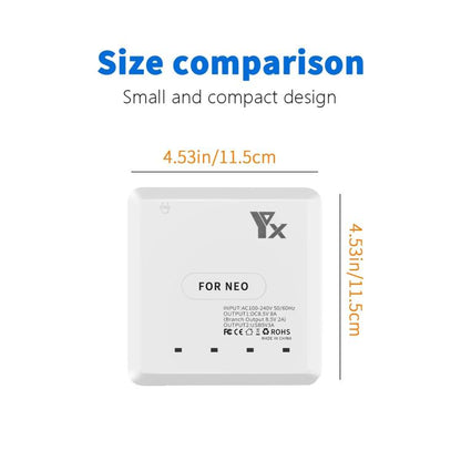 شاحن بطارية رباعي المنافذ لطائرة DJI Neo Drone YX، قابس أمريكي، قابس أوروبي، قابس بريطاني، قابس أسترالي