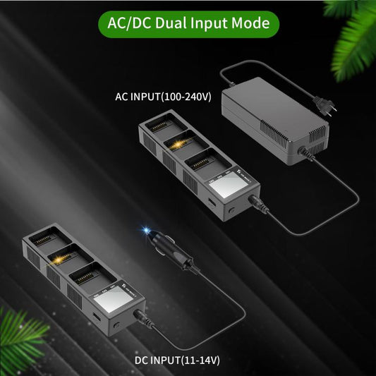 For DJI Mavic 3 YX Battery Charger Discharger Hub 3-in-1 Smart Charging Station With Color Screen, US Plug, AU Plug, EU Plug, UK Plug