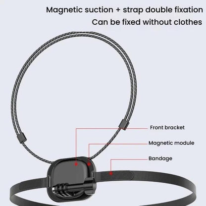 HEPAIL AC76 Action Camera Mobile Phone Magnetic Neck Strap Mount