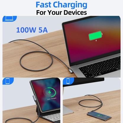 5m Type-C VR Streaming Connection Cable 10GB High-Speed Transmission Elbow Smart Device Cable, For Meta Quest 2 / 3 / PICO 4 / Apple Vision Pro / PSVR 2