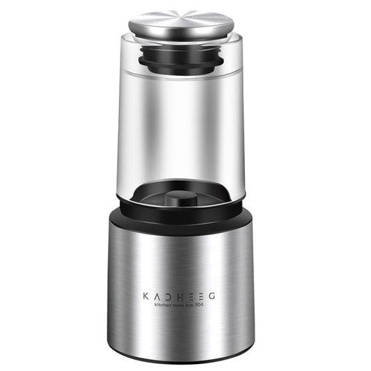 Kacheeg 70ml Transparent Pepper Grinder with Adjustable Coarse to Fine Ceramic Blades, 11 x 4.9 x 4cm