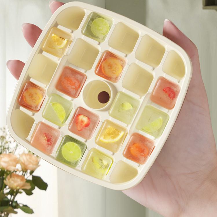 Kacheeg 2-In-1 Double Layer Ice Cube Tray With Storage Container Easy Push Release Mold
