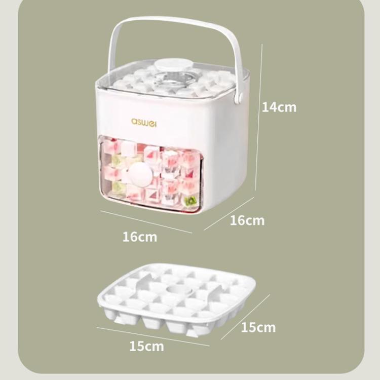 Kacheeg 2-In-1 Double Layer Ice Cube Tray With Storage Container Easy Push Release Mold