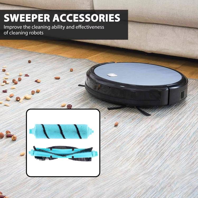 For Conga 4090/5090 Robot Vacuum Replacement Parts, 2pairs Side Brush, Main Brush, Plush Brush, 2pcs Filter, 2pcs Mop Pad
