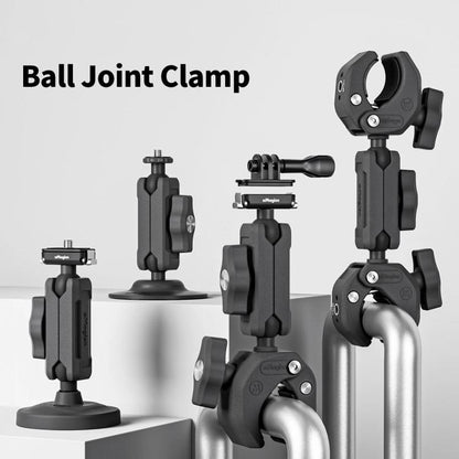 aMagisn Metal Arm Clamp Mount Adhesive Base with 1/4-inch Joint Ball For Insta360, DJI, GoPro Cameras, Adhesive Base