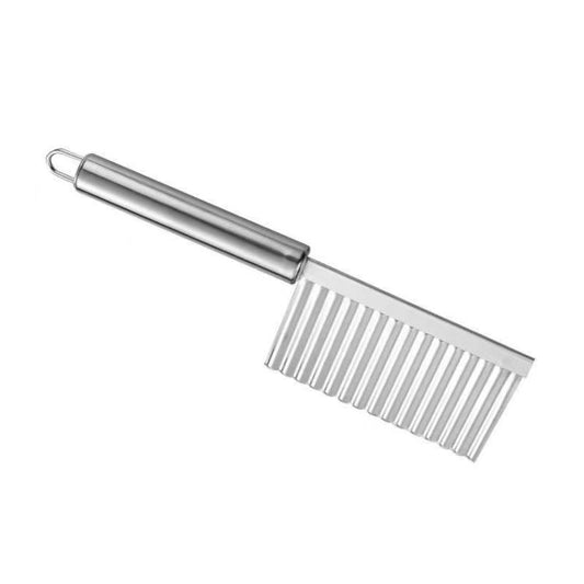 Stainless Steel Potato Wave Cutter Deep Groove Thickened Wolf Tooth Pattern French Fry Cutter, Style 2
