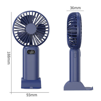 5-speed Wind Speed Handheld USB Charging Small Fan With Desktop Stand