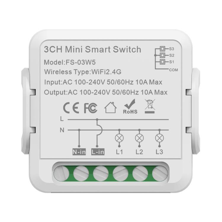 Smart Switch Voice Timer Switch For Amazon Alexa / Google Assistant, FS-02W 1CH WiFi 16A, FS-02W 1CH WiFi+Bluetooth 16A, FS-02HW 2CH WiFi+Bluetooth 16A, FS-02HW 2CH WiFi+Bluetooth 10A, FS-03W5 3CH WiFi+Bluetooth 10A, FS-04W5 4CH WiFi+Bluetooth 5A������...