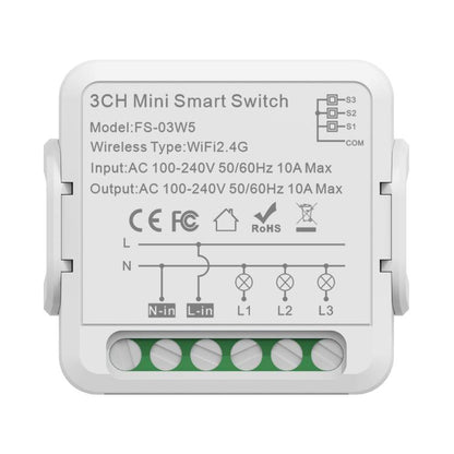 Smart Switch Voice Timer Switch For Amazon Alexa / Google Assistant, FS-02W 1CH WiFi 16A, FS-02W 1CH WiFi+Bluetooth 16A, FS-02HW 2CH WiFi+Bluetooth 16A, FS-02HW 2CH WiFi+Bluetooth 10A, FS-03W5 3CH WiFi+Bluetooth 10A, FS-04W5 4CH WiFi+Bluetooth 5A������...