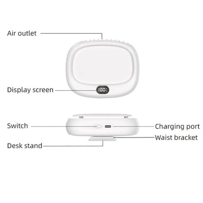 USB Outdoor High-power Bladeless Waist-hanging Portable Fan