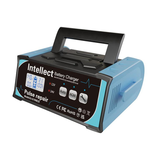 12V/24V Car Battery Charger Intelligent Pulse Lead-acid Battery Repair