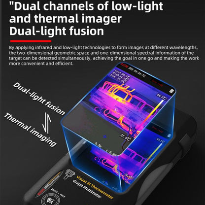 BSIDE SH9 Infrared Thermal Imaging Multimeter Touchscreen High-Definition Thermal Imaging Thermometer Electrical Floor Heating Inspection