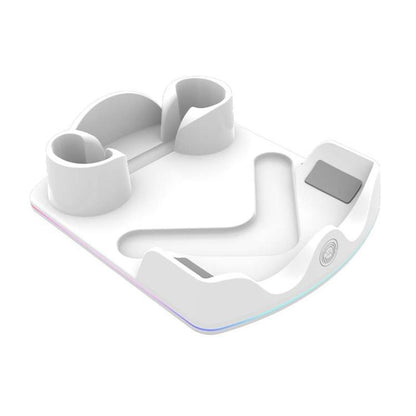 For Meta Quest 3S / 3 / 2 iplay HBV-641 Handle Storage Rack VR Headset Charging Stand With LED Light