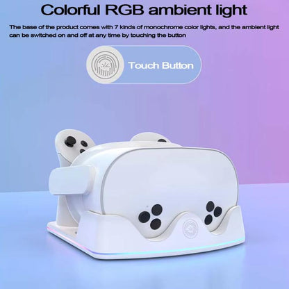 For Meta Quest 3S / 3 / 2 iplay HBV-641 Handle Storage Rack VR Headset Charging Stand With LED Light