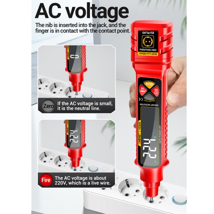 ANENG Multi-Function Power Socket Digital Phase Meter