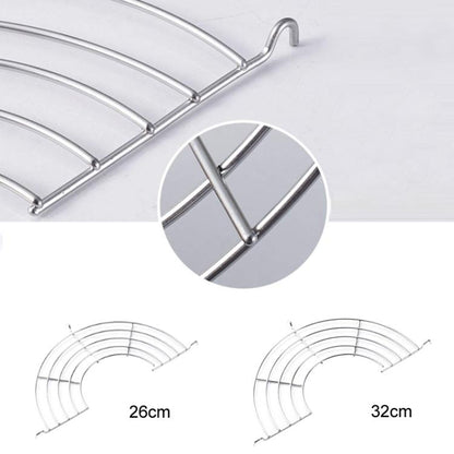 Stainless Steel Semi-circular Pot Edge Oil Drain Rack, 26cm Thickness 2.5mm, 32cm Thickness 2.5mm, 26cm Thickness 3.0mm, 32cm Thickness 3.0mm