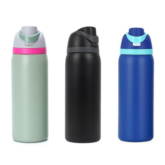 304 Stainless Steel Thermos Portable Sports Direct Drinking Kettle, 16oz, 19oz, 24oz, 32oz