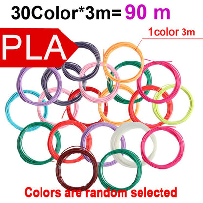 PLA 3D Printer Filament 1.75mm Multicolor Filament Bundle for 3D Pen & Crafting