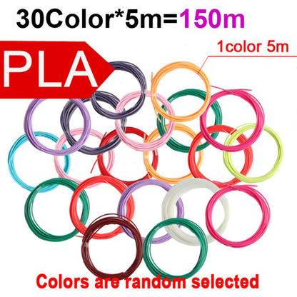 PLA 3D Printer Filament 1.75mm Multicolor Filament Bundle for 3D Pen & Crafting