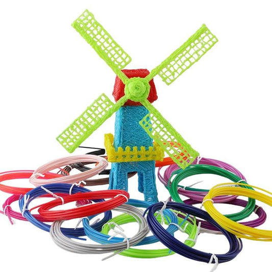 PLA 3D Printer Filament 1.75mm Multicolor Filament Bundle for 3D Pen & Crafting