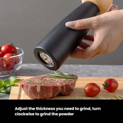 Round Head Manual Pepper Mill Ceramic Core Kitchen Tool, 4 inch With Box, 8 inch With Box