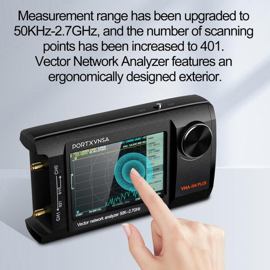 PORTXVNSA VNA-H4 Plus 4 inch IPS Screen Portable Handheld Vector Antenna Analyzer MF HF VHF UHF