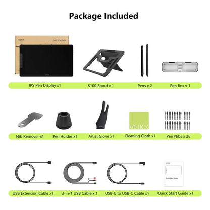 VEIKK VK1600 15.6 Inch Digital Drawing Screen Electronic Drawing Screen Compatible With Mobile Phone