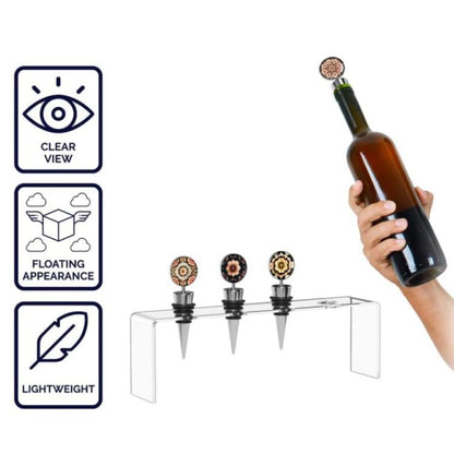 Acrylic Wine Bottle Cork Storage and Display Stand