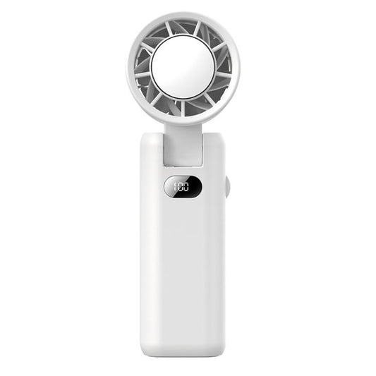 WT21 Handheld Cooling Fan Foldable Ice Pack Fan With Battery Level Display