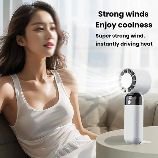 ZK03 Digital Display Cooling Fan USB Silent Handheld Cold Compress Fan